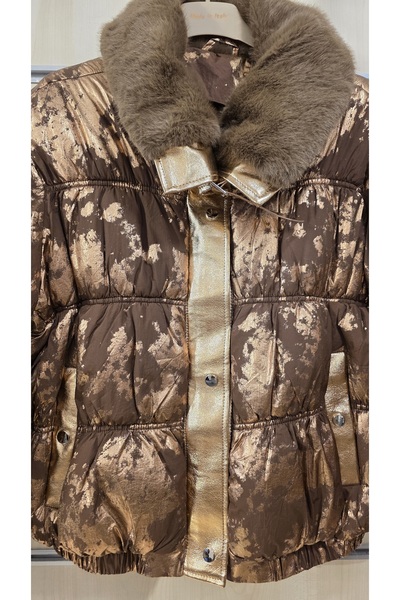 Park Moda Mont Yaldızlı Yakası Kürklü