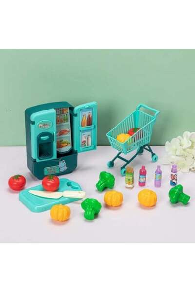 genernic لعبة عربة التسوق مع ثلاجة