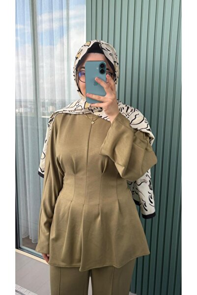 RAVENNE Luna Arkadan Bağlama Detaylı, Belden Pileli Alt-Üst Takım