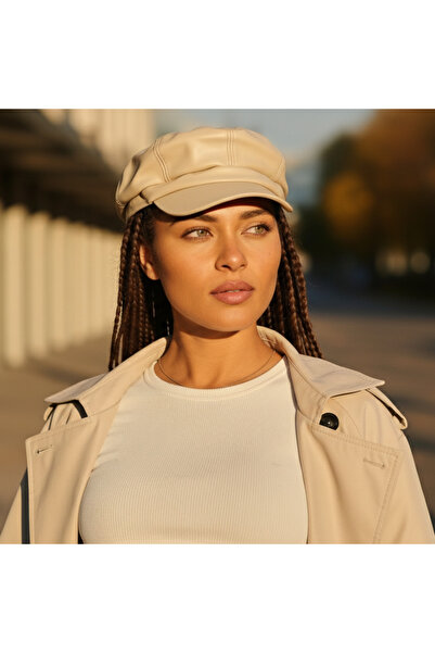 Bheka Concept Modern Leather Captain Hat