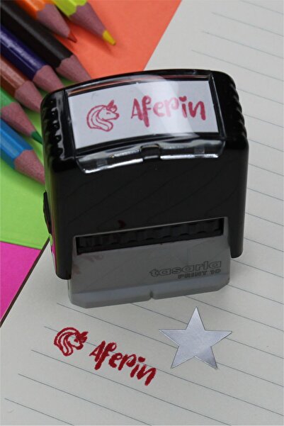 tasarla PRINT10 Unicorn Aferin Kaşesi – Renkli Çocuk Motivasyon Kaşesi, Öğretmen Kullanımı İçin