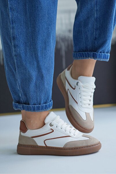 Elvin Shoe Γυναικεία λευκά αθλητικά παπούτσια Vena, καθημερινά αθλητικά παπού...