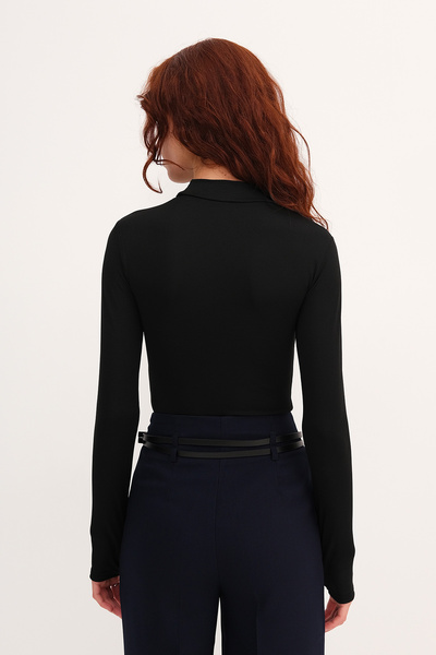 Addax High Neck Long Sleeve Bodysuit Z2210