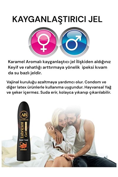 AuroraBoreale Premium Karamel Aromalı Büyük Boy Kayganlaştırıcı Jel Lubricant
