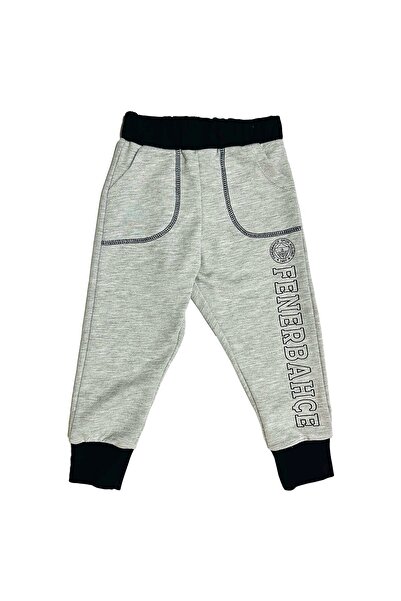 Fenerbahçe Original Licensed Gray Children's Tracksuit Bottom