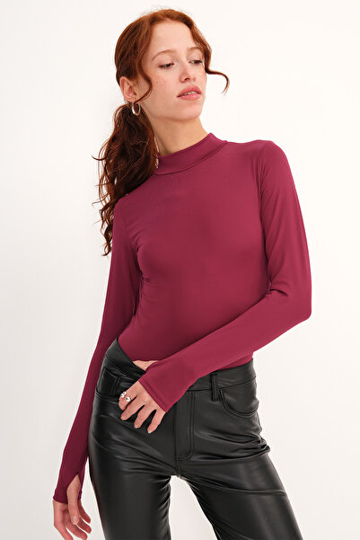 Addax High Neck Long Sleeve Bodysuit Z2210
