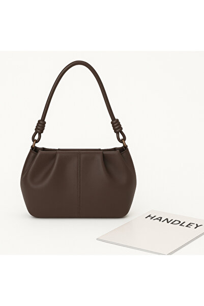 Handley Geantă de umăr cu detaliu pliat de lux