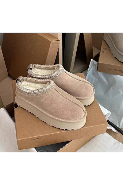 1way Modern design warm house shoes with fur lining