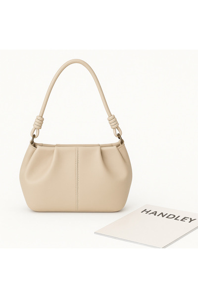 Handley Geantă de umăr cu detaliu pliat de lux