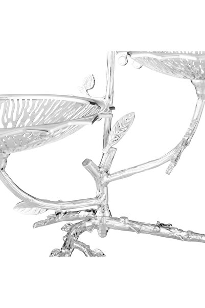 Dania Luxury metal serving stand with a botanical design - a touch of elegance to your table