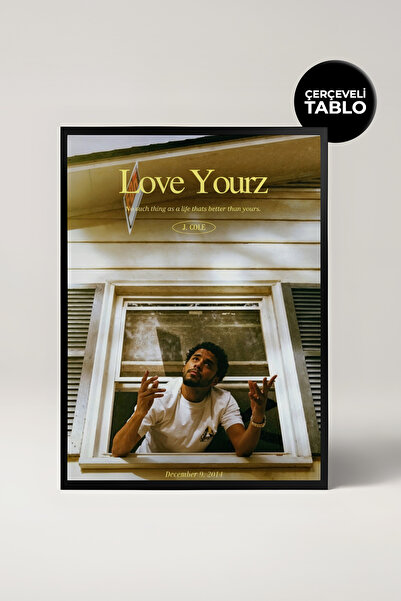 House Gorgeous J. Cole Love Yourz Pop Kultura Muzika Dizajn Uramljena Slika
