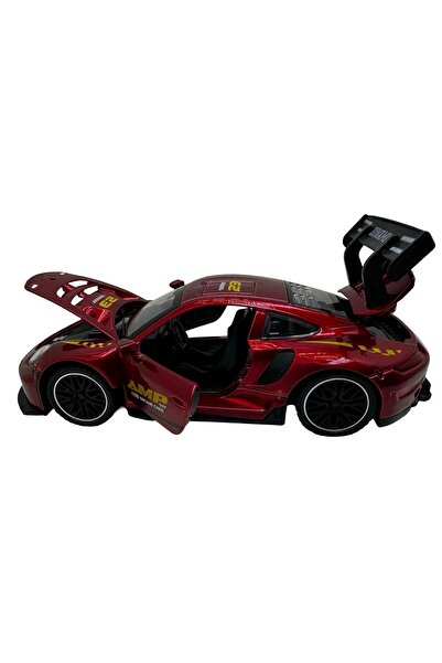 JPT Porsche 911 GT3 RS Mașină model metalică roșie 1:32