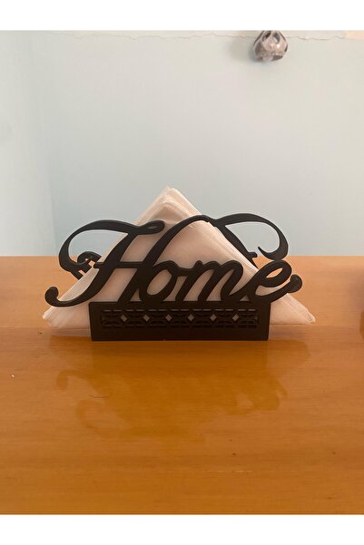 Print Zone Home Yazılı Modern Ev Dekoru Peçetelik | Masa Üstü Şık Servis Organizeri