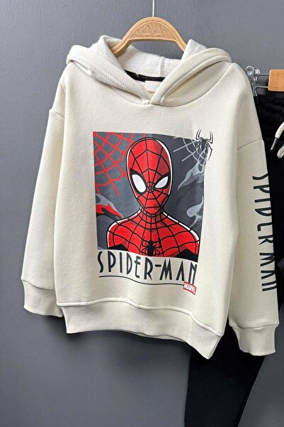 Riccotarz Σετ αθλητικής φόρμας με κουκούλα με ψηφιακή εκτύπωση Spiderman για αγόρια