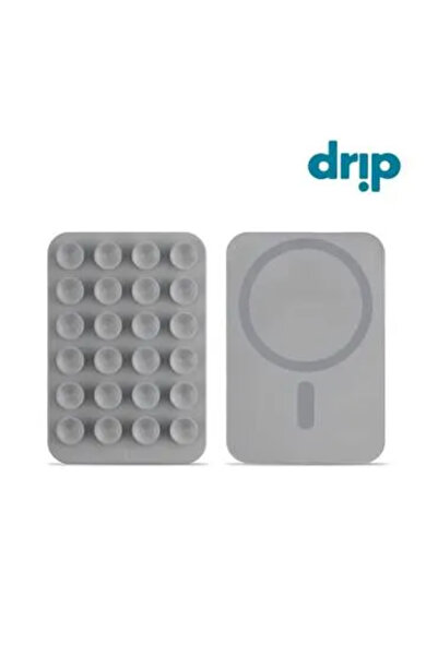 Drip Drip Silicone Magnetic Mobile Phone Holder - Grey