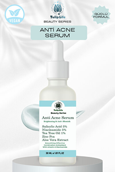 Tuliplife Salisilik Asit & Niacinamide Serumu Akne Karşıtı Sebum ve Gözenek D...