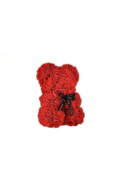 OEM Ursuleț de pluș din trandafiri, 25 cm roșu, teleMAG
