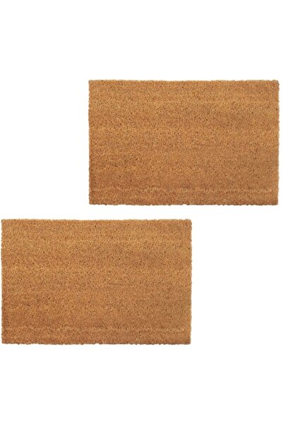 vidaxl Door Mats Coconut Fiber 2 Pieces, 24 mm, 40x60 cm, , 4.41 Kg