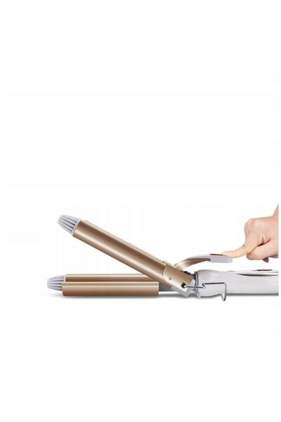 OEM Ondulator automat de păr, Rosfix, putere maximă 45W, temperatură maximă 220°C, alb/auriu