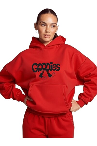 ArtYus Φούτερ Unisex Goodies Πολύχρωμο Ειδικό με τύπωμα Βαμβακερό oversized μ...