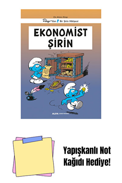 Alfa Yayınları Şirinler 16 - Ekonomist Şirin + Yapışkanlı Not Kağıdı