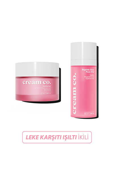Cream Co. Leke Karşıtı Canlandırıcı Aydınlatıcı Işıltılı Yüz Spreyi Su Bazlı ...