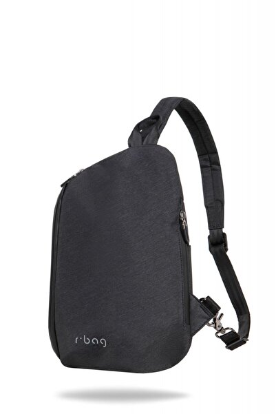 R BAG Rucsac R-Bag Switch, design urban negru, cu port USB, buzunar antifurt, dimensiune 31 x 12 x 18 cm