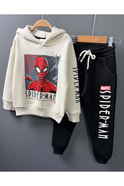 Riccotarz Σετ αθλητικής φόρμας με κουκούλα με ψηφιακή εκτύπωση Spiderman για αγόρια