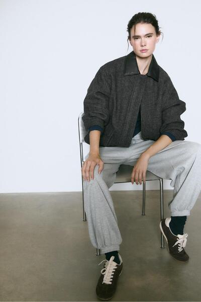 Stradivarius Balıksırtı Cepli Ceket