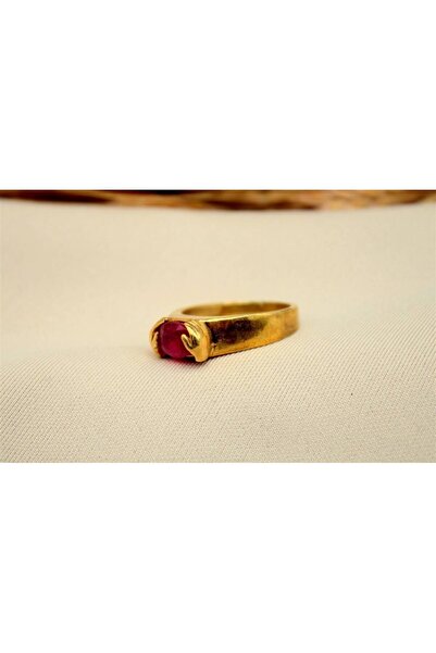 alpsilverart 925 Ayar Gümüş El Figürlü Yakut Taşlı El İşi Yüzük | Şık Kadın Takı