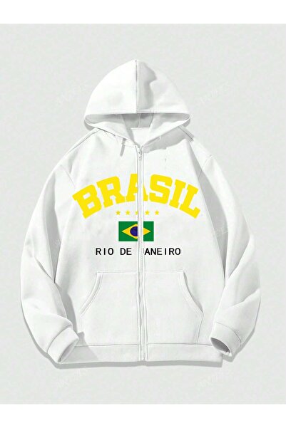 bellanova سترة بغطاء للرأس للجنسين بسحاب - مطبوعة 44