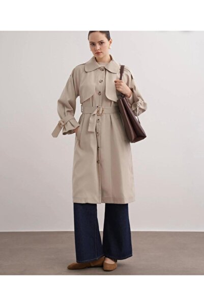 Line VİOLET DÜĞMELİ TRENCH