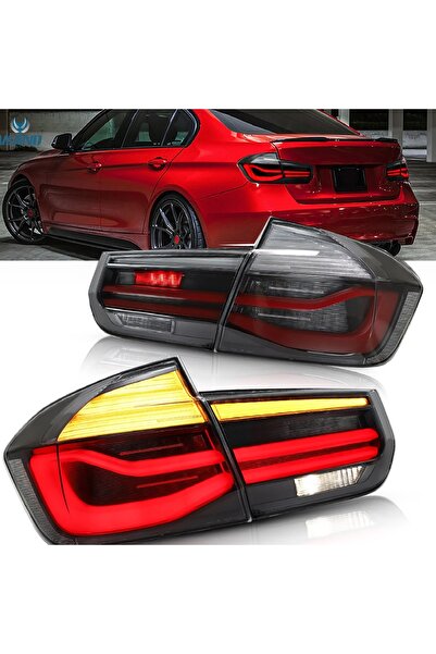 X POWER TUNİNG BMW F30 2012-2019 3.SERİ SİYAH LCİ LEDLİ ARKA STOP LAMBASI