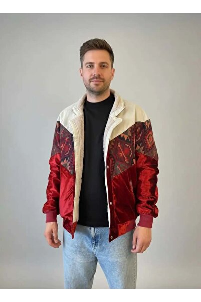 Aztek (7542) Large / Xlarge Size Compatible Vintage Patterned Special Jacket