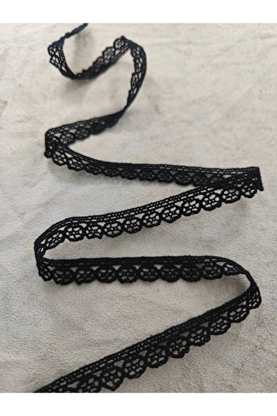 FASHİON DANTEL Cotton Kopanaki Lace Eni 2 cm 5 Mt Model 21 Black
