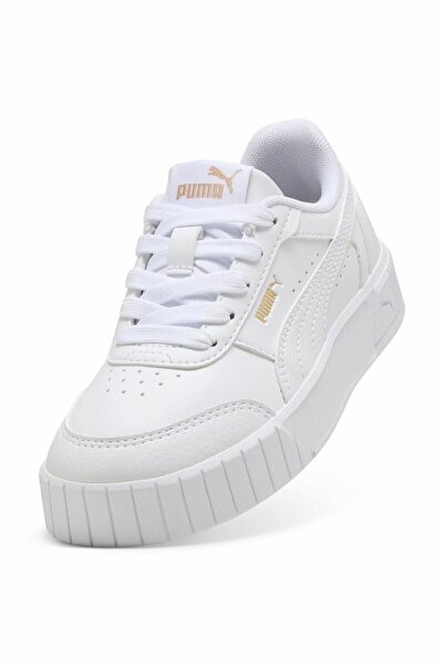 Puma Children's White Carina Mia Ps Sports & Casual Shoes 40374702-White-Gold