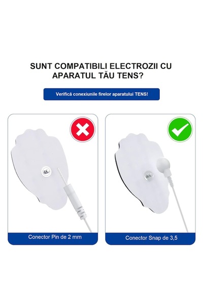 Vienapoli Set 20 electrozi cu gel pentru aparat de masaj cu electrostimulare / fizioterapie Vienapoli® W