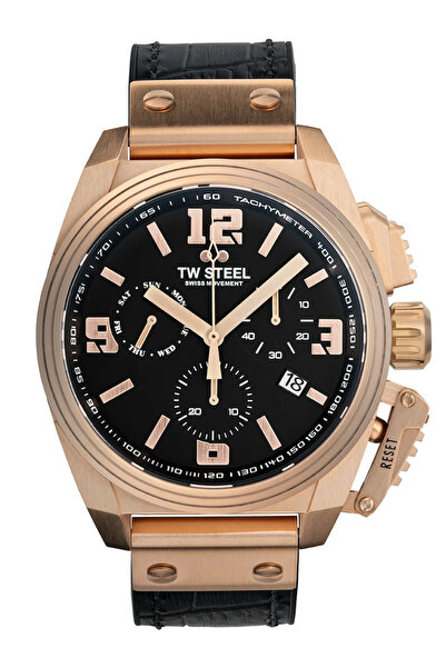 TW Steel Mens Watch TW1115, Quartz, 46mm, 10ATM