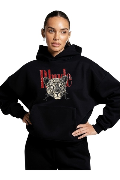 ArtYus Φούτερ Unisex Rhude Tiger Colorful Special με τύπωμα Cotton oversized ...