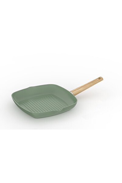 Carrefour Home Tigaie grill Carrefour Home, ceramica, 28x28x4.2 cm, Verde