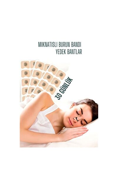 ModaCar Manyetik Burun Bandı - 30 GÜNLÜK YEDEK Sporcu Burun Bandı - Horlama Ö...