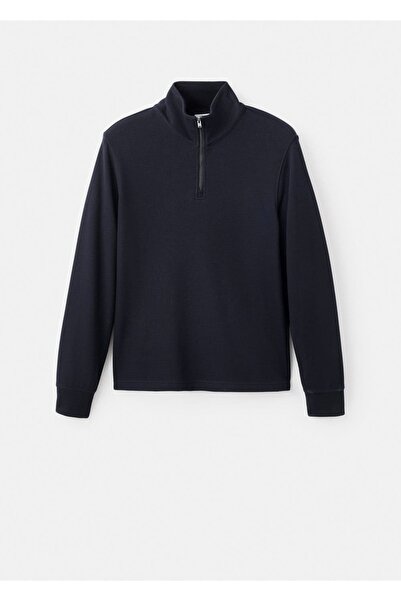 MANGO Man Regular fit fermuarlı sweatshirt