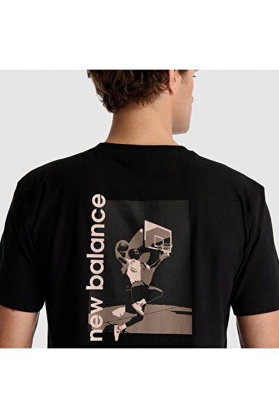 New Balance Lifestyle Men's Black T-Shirt - Mnt1509-Bk