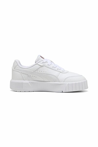 Puma Children's White Carina Mia Ps Sports & Casual Shoes 40374702-White-Gold