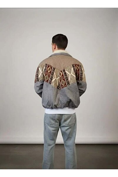 CANMODA (7541) Large / Xlarge Size Compatible Vintage Patterned Special Jacket