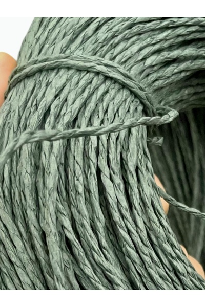 Kevser nur tuhafiye KAĞIT İP ( 2mm 25gr) Doğal Hasır Rafya Supla Naturel Çant...