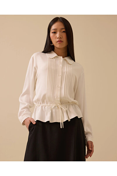 SCL Büzgü Detaylı Pileli Gömlek