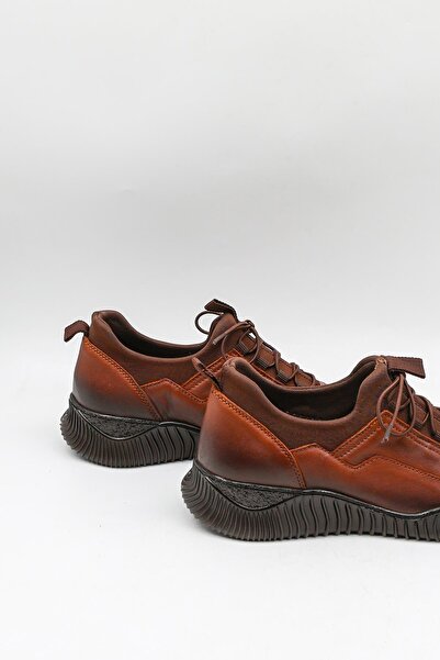 Venüs 1953831K Women's Leather Lace-Up Shoes - Tan - 36