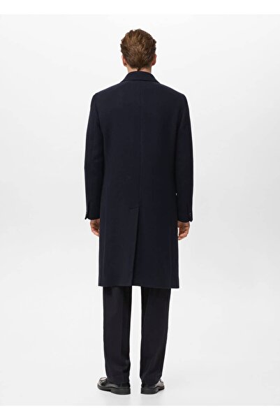 MANGO Man Uzun yün palto