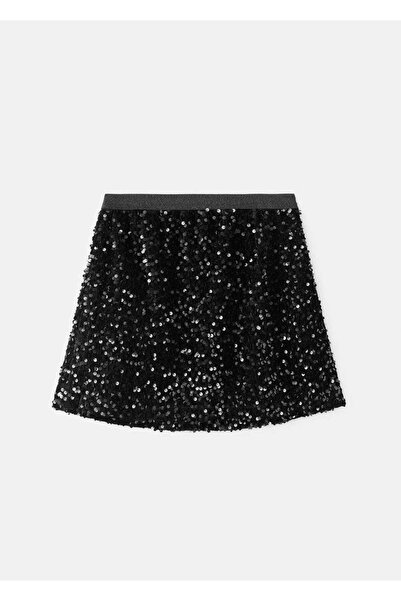 MANGO Kids Payetli evaze etek